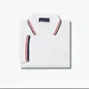 Designer Fashion Classic Polo Shirt Summer English Cotton Ear of Wheat Short Fred Manches Hommes et Femmes Crescent Broderie Casual Business T-shirt Perry