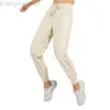 Ontwerper Aloo Yoga Pocket Fitnessbroek Dames Losse band Sneldrogend Hoge taille CasuSports-broek Alos