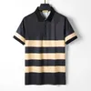 SS Summer Mens Polos Shirt T-shirt Summer Casual Luxurys Letter Medusa Pattern Pure Cotton SreetBusiness Fashion black and white Collar Shirts M-3XL