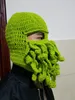 BeanieSkull Caps Novelty Handmade Funny Tentacle Octopus Hat Crochet Cthulhu Beard Beanie Mens Womens Knit Wind Mask Cap Halloween Animal Gift 230412
