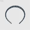 Headbands Women Denim Headband Letter Band Fashion Thin Yoga Hair Hoop Katyusha 3M412