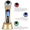 Face Massager 5 i 1 Skin Real System Skin Beauty Care Tool Ultrasonic High Frequency Ion LED PON PERSONLIG HANDHLD MASSAGER 230411