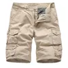 Mäns shorts Summer Cargo Shorts Men's Loose Shorts Combat Suit Multi Pocket Practical Military Tactical Men's Shorts 30-38 230412