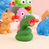 Sticking Out Tongue Pinch Decompression Toys Dinosaur Large Eye Frog Pinch Spring Back Toys for Stress Reduction Anxiety Toys for Kids Adult