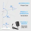 Desk Lamps 10W QI Wireless Charging LED Desk Lamps With Calendar Temperature Alarm Clock Eye Protect Study Business Light Table Lamp P230412