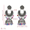 Kolczyki Dangle India Jhumka Metal Fringe Women Dame Domin Cead Pendant Hippie Tripe Egypt Nepal Gypsy Oorbellen żeńska biżuteria