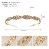 Hair Clips Bridal Rhinestone Headbands Accessories For Women Girls Tiaras Wedding Luxury Jewelry Dress Headgear