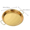 Plates Metal Shallow Dish Ceramic Griddle Cake Pan Tray Cold Skin Plate Tableware Steamer Pot