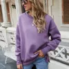 Designer Aloo Yoga Long Sleeve2023 Winter New Yoga Women's Wear Split Fleece Round Neck Pullover med plysch och förtjockad tröja