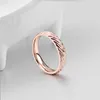 Wedding Rings Men's Stainless Steel Couple Ring Ladies Rose Gold Engagement Anniversary Lover His And Her Promise