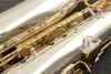 Japan Yanagis T-992 Ny tenorsaxofon Musikinstrument BB Tone Nickel Silver Plated Tube Gold Key Sax med Case Mouthpiece