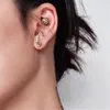 Stud Earrings HUANZHI Simple Ball Arrow Zircon Earring For Women Men Punk Y2K Trendy Jewelry Gifts 2023 Design