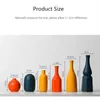 Vases Orange Yellow Blue Nordic Ceramic Dried Flower Vase Decoration Guest Restaurant Ornaments Home Decoration accessories gift P230411