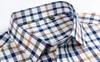 Chemises décontractées pour hommes 11 couleurs pur coton Oxford rayé plaine chemise à manches longues pour hommes 8XL chemise à boutons d'affaires de couleur unie de haute qualité 230412