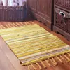 Carpets Classic Living Room Carpet Cotton And Linen Kitchen Bedside Soft Stripe Rug Floor Mat Pad Hand-woven Area For Home Decor