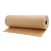 30 meter Brown Kraft Wrapping Paper Roll Återvunnet papper för presenthantverk Målande födelsedagsfest bröllop Förpackningsdekoration Y071301Z