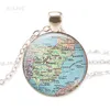 Pendentif Colliers Mode Collier En Métal Amérique Du Nord Afrique France Espagne Angleterre Bijoux Hommes Perle Charme Cadeau