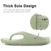 Slippels Comwarm Dikke Sole slippers voor vrouwen en mannen Summer Yoga Mat Outdoor strand Thong Sandalen Douche Niet -slip Soft 230412