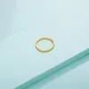 Wedding Rings 2023 Classical 24K Gold Plating Trendy Ring Charm Jewelry Surface Width 3mm 4mm 5mm 6mm For Women&Men Circular Gilding