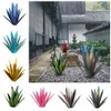 Metall Agave Pflanze handbemalt Garten Hof Kunst Dekoration Tequila rustikale Skulptur Statue Figur Home Outdoor Ornament Decorativ1914