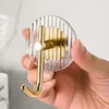 Hooks Acryl Badkamer Clear Gold Wall Hook Luxe Key Bag Holders Punch-Vrije thuisorganisatie en opslagganchos para dollar