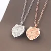 rose long gold silver pendant necklace for women men set tiger Luxury dainty trendy designer Party Christmas Wedding couple Beads Chain Jewelry Accessories Gifts