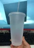 人魚の女神24oz/710mlプラスチックマグカップタンブラー再利用可能なクリアドリンクフラットボトムピラーシェイプレッドストローカップマグカップ
