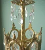 Vägglampa fransk stil koppar kristall vardagsrum sovrum sovrum trappa gång