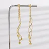 Boucles d'oreilles pendantes étoiles ondulées, pompon, mode douce pour dames, accessoires de conception Unique, cadeaux pour petite amie, sœur, bijoux tendance