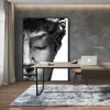 Nordic David Head Sculpture Affischer and Prints Black and White Wall Art Canvas målningar Moderna vardagsrumsdekoration Bilder