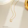 Colar Clover 18K Gold Gold Plated Luxury Designer Colar Jóias de Designer Pingente para homens Presente de casamento Cadeir