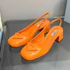 2023 Met Doos Designer Schoen Pompen Sandalen Hoge Hakken Senior Kwaliteit Zomer Dames Dame Zwart Kaki Leer Peep Toes Bandjes Klinknagels Geklede Schoenen