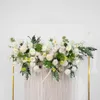 Decoratieve bloemenkransen 50-100 cm DIY bruiloft bloem wandarrangement benodigdheden zijde roos hortensia kunstmatige rij decor ijzer A298s