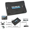 Freeshipping 1080p H-DM-I do Scart wideo Audio Upscale Kontwerter AV Adapter sygnałowy HD TV