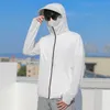 Kvinnors jackor sommar upf 50UV Sunscreen Coat Men's Ultra Light Sweatshirt Hoodie Men's Windsecture Casual Jacket 230412