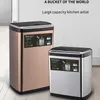 Abfallbehälter intelligente Sensor -Mülleimer 20l/30 l Edelstahl -Stahlmüll kann automatische Mülleimer für Home Office Küchen Schlafzimmer 230412