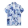 Moda Men Roupas Conjunto de Flores de Flores de Verão Homem Men Slim Fit Casual Casual Men algodão Camiseta curta T-shirt Sportwaer Ruaco