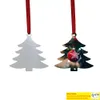 Yeni süblimasyon Boş Noel Süsü Çiftlü Noel Ağacı Kolye Çok Şeklinde Alüminyum Plaka Metal Asma Etiketi Tatil Dekorasyonu