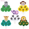 Party Decoration Jungle Animal Theme Disponertable Table Seary Lion Tiger Paper Plates Cups Kids Baby Shower Supplies