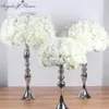 Silk artificial centerpieces flower ball DIY all kinds of flower heads wedding decor wall shop window table accessorie 4 sizes Y202076