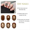 False Nails 600Pcs/Bag Clear Oval Tip Press On 3D No C Curve Full Coverage Acrylic Nail (10 Sizes ) DIY Artificial Manicure TD6