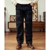 Men's Jeans Red Tornado 14oz Indigo denim Derrickman Work Pants Vintage Men's Double Knee Jeans 230412