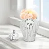 Storage Bottles Traditional Flower Vase Ginger Jar Handicraft Display Porcelain For Bedroom Collection Floral Arrangement Living Room