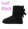 Designer tasman slippers women boots Australian Chestnut Fur Black sheepskin Children Ankle Boot Shoes Winter Ankle Booties