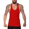 Tampo masculino Tops de ginástica Homem Muscle Muscle Sleesess Shirt Bodybuilding Top Top Sport Fitness Treinout Treining Treinando Muscle Stringer Tank Tees 230411