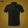 New Phillip Plain Men T Shirt designer Skull PP Polo manica corta Marca Primavera ed estate risvolto Magliette di qualità top PP9004