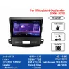 Touch Screen Car Multimedia Video GPS Navegação DSP Rádio estéreo Android 12 DVD Player para Mitsubishi Outlander 2006-2012 128G