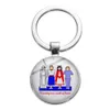 10 Pcs/Lot Fashion Key Rings Custom Glass Nursing is A Work of Heart RN NICU Hospital Keychain For Nurse Doctor Gift