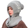Шагливые шапочки/кепки для черепа в 1 зимний родительский ребенок вязаный шарф шарф шарф, мать-киды, шляпа, теплее с помпоном теплом наушником