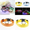 Köpek yakaları 100pcs xs to xl aydınlatma LED ayarlanabilir naylon yanıp sönen aydınlık güvenlik gece usb şarj edilebilir evcil hayvan kurşun dh2001 dhubh